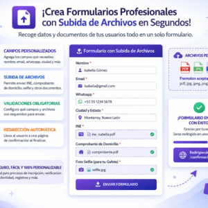 Plugin de formulario con subida de archivos